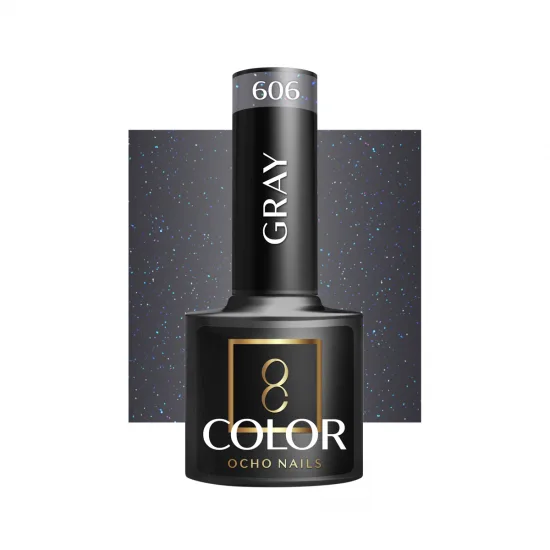 OCHO NAILS Hibridni lak za nokte sivi 606 -5 g