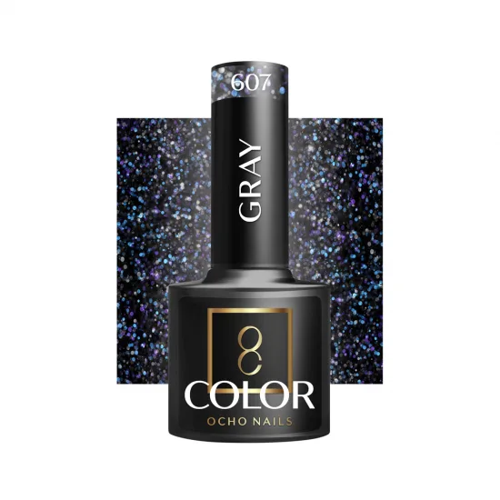 OCHO NAILS Hibridni lak za nokte sivi 607 -5 g