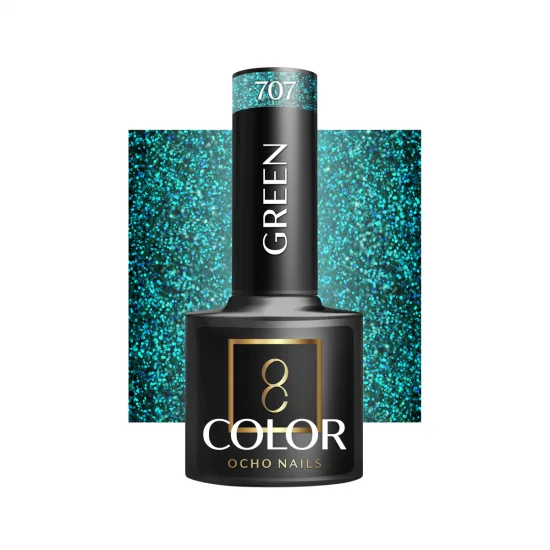 OCHO NAILS Hibridni lak za nokte zeleni 707 -5 g