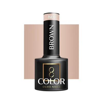 OCHO NAILS Hibridni lak za nokte smeđi 801 -5 g