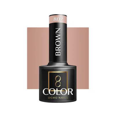 OCHO NAILS Hibridni lak za nokte smeđi 802 -5 g