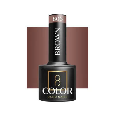 OCHO NAILS Hibridni lak za nokte smeđi 806 -5 g