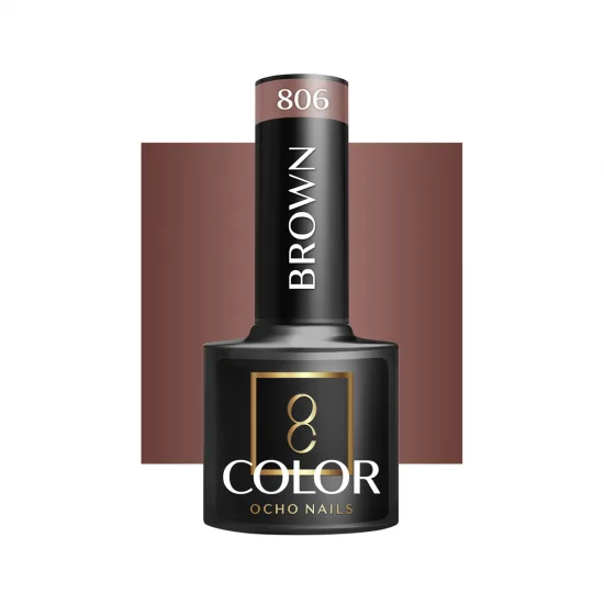 OCHO NAILS Hibridni lak za nokte smeđi 806 -5 g