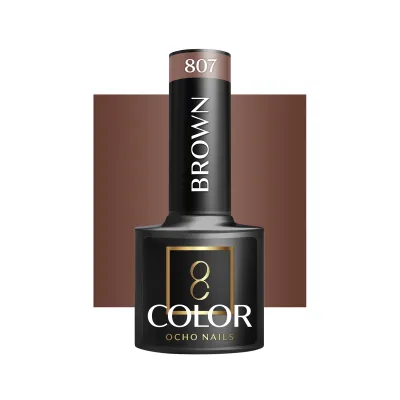 OCHO NAILS Hibridni lak za nokte smeđi 807 -5 g