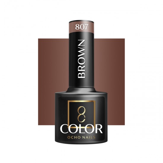 OCHO NAILS Hibridni lak za nokte smeđi 807 -5 g OCHO NAILS Hibridni lak za nokte smeđi 807 -5 g