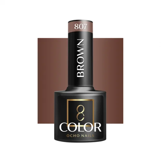 OCHO NAILS Hibridni lak za nokte smeđi 807 -5 g