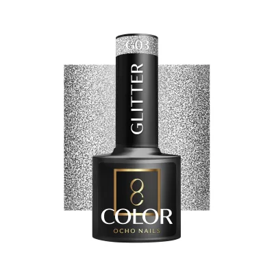 OCHO NAILS Hibridni lak za nokte s glitterom G03 -5 g