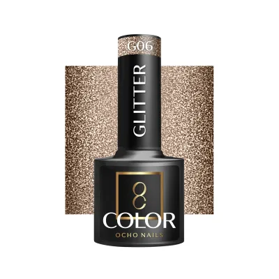 OCHO NAILS Hibridni lak za nokte s glitterom G06 -5 g