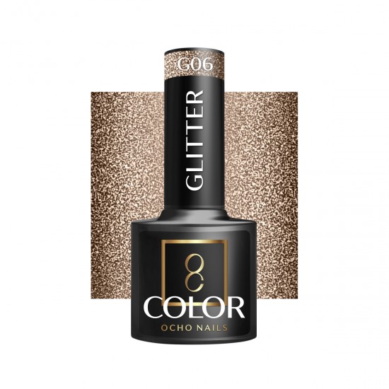 OCHO NAILS Hibridni lak za nokte s glitterom G06 -5 g