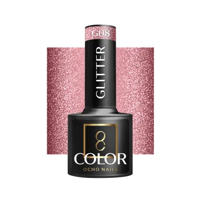 OCHO NAILS Hibridni lak za nokte s glitterom G08 -5 g