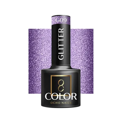 OCHO NAILS Hibridni lak za nokte s glitterom G09 -5 g