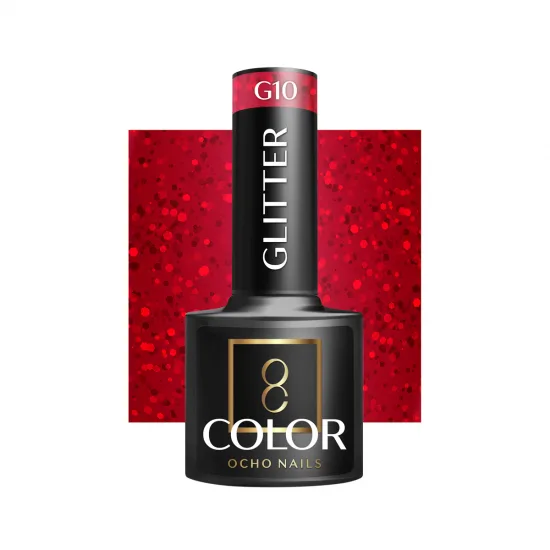 OCHO NAILS Hibridni lak za nokte s glitterom G10 -5 g