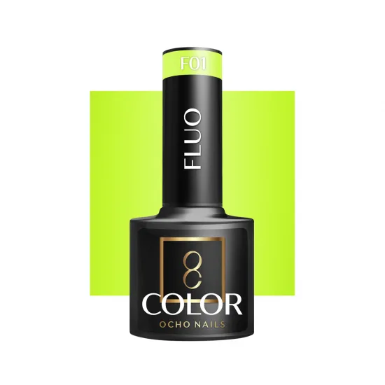 OCHO NAILS Hibridni lak za nokte fluo F01 -5 g