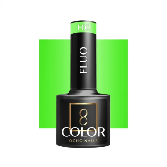 OCHO NAILS Hibridni lak za nokte fluo F02 -5 g