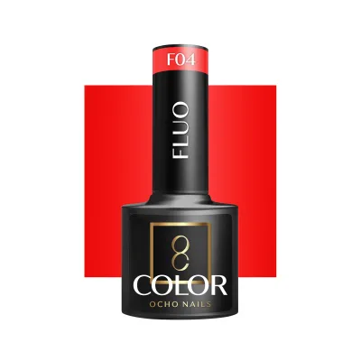 OCHO NAILS Hibridni lak za nokte fluo F04 -5 g