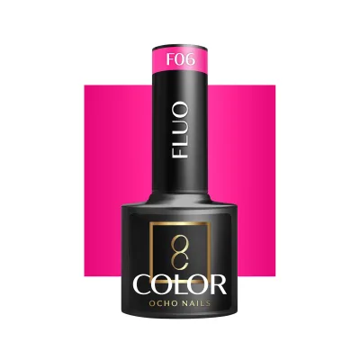 OCHO NAILS Hibridni lak za nokte fluo F06 -5 g