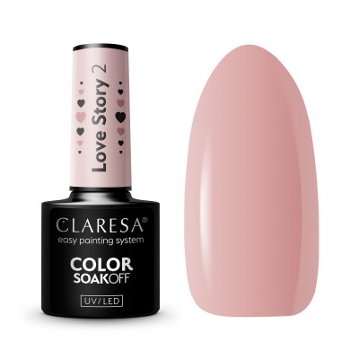 CLARESA hibridni lak za nokte LOVE STORY 2 - 5 g