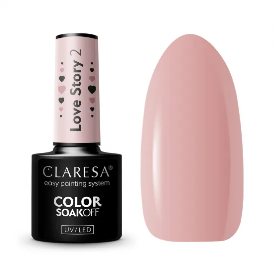 CLARESA hibridni lak za nokte LOVE STORY 2 - 5 g