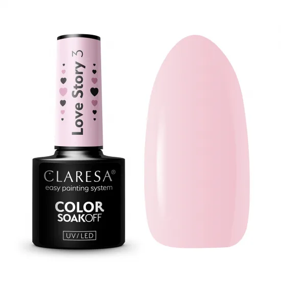 CLARESA LOVE STORY 3 - 5g hibridni lak za nokte