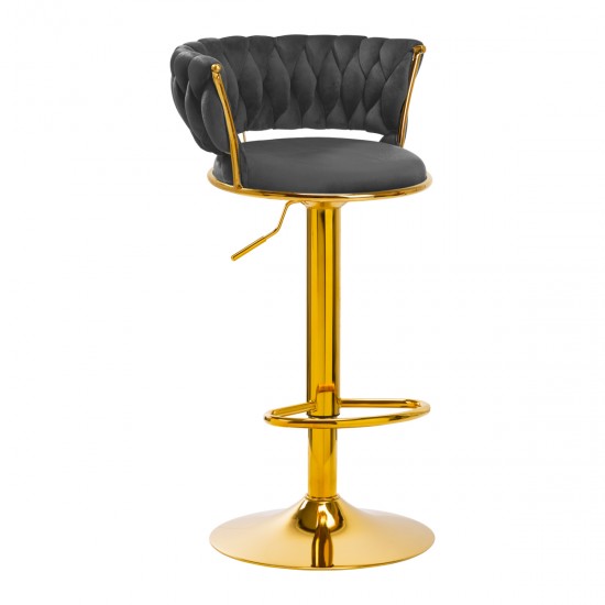 4Rico Bar Hocker QS-B313a sivi baršun