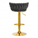 4Rico Bar Hocker QS-B313a sivi baršun