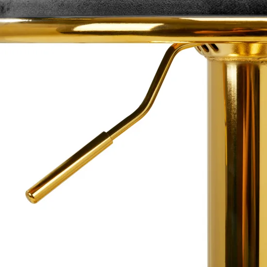 4Rico Bar Hocker QS-B313a sivi baršun — slika 4
