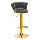 4Rico Bar Hocker QS-B313a sivi baršun
