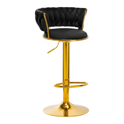 4Rico Bar Hocker QS-B313a crni baršun
