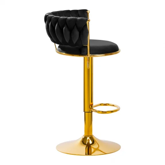 4Rico Bar Hocker QS-B313a crni baršun — slika 9