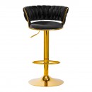 4Rico Bar Hocker QS-B313a crni baršun