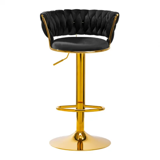 4Rico Bar Hocker QS-B313a crni baršun — slika 8