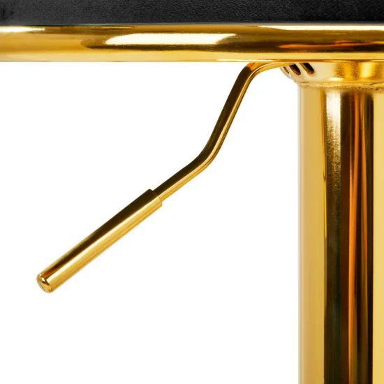 4Rico Bar Hocker QS-B313a crni baršun — slika 4