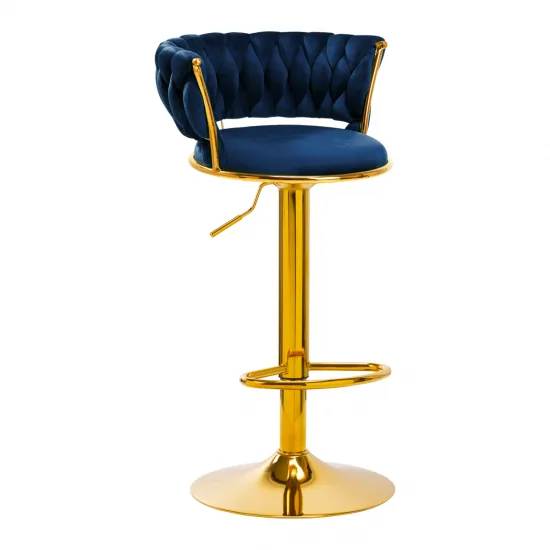 4Rico Bar Hocker QS-B313a tamnoplavi baršun