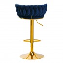 4Rico Bar Hocker QS-B313a navy velvet