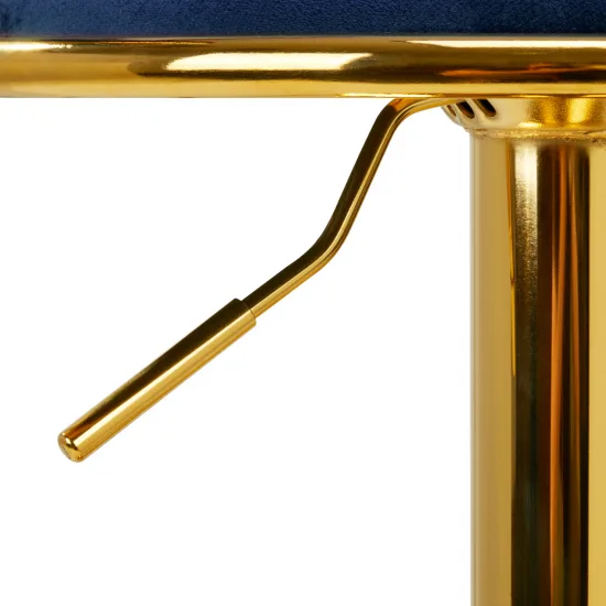 4Rico Bar Hocker QS-B313a tamnoplavi baršun — slika 4