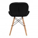 4Rico chair QS-186 black velvet
