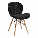 4Rico chair QS-186 black velvet