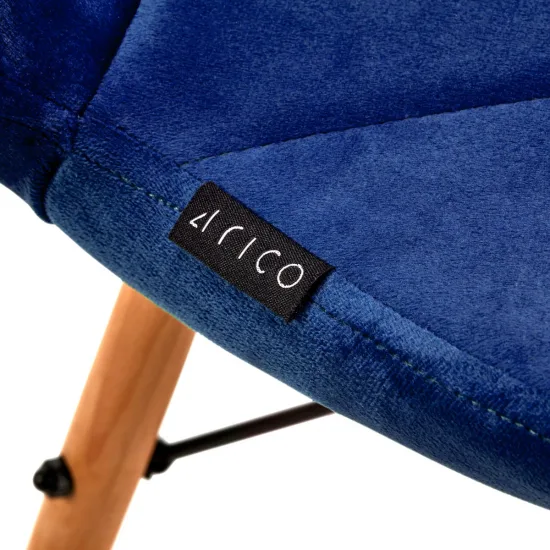 4Rico stolica QS-186 tamnoplavi baršun — slika 4