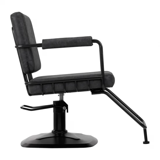 Gabbiano Katania Loft Old Leather frizerska stolica crna — slika 3
