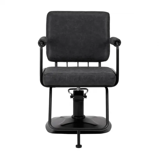 Gabbiano Katania Loft Old Leather frizerska stolica crna — slika 4