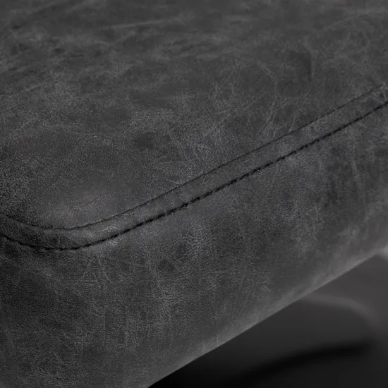 Gabbiano Katania Loft Old Leather frizerska stolica crna — slika 9