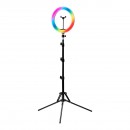 GLOW 10" bsc RGB ring lamp with 10W tripod