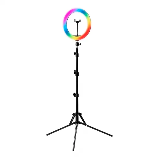 GLOW 10" bsc RGB prstenasta lampa sa stativom od 10 W — slika 3
