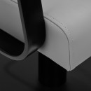 Gabbiano Porto-BM frizerska stolica crno-siva