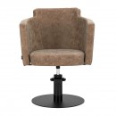 Hairdressing chair Gabbiano Roma old Brown Hairdressing chair Gabbiano Roma old Brown