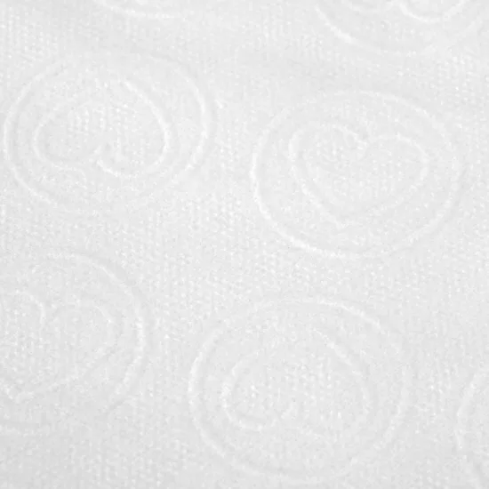 Jednokratne maramice za tretmane 20 kom. 70×40 cm bijela srca — slika 2