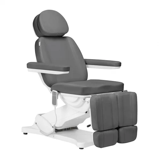 Električna kozmetička stolica SILLON CLASSIC 2 motora pedi siva