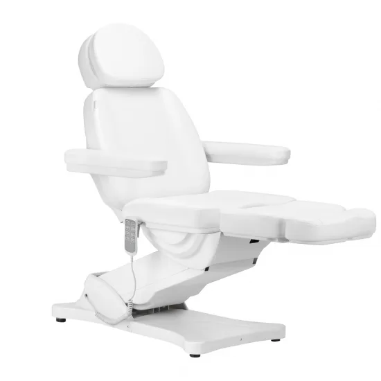 Električna kozmetička stolica SILLON CLASSIC 4 motora s postoljem bijela — slika 4