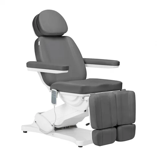 Električna kozmetička stolica SILLON CLASSIC 3 motora s pedikerskom kolijevkom, siva