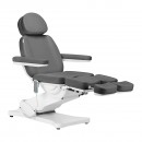 Električna kozmetička stolica SILLON CLASSIC 3 motora s pedikerskom kolijevkom, siva